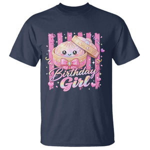 Birthday Girl Cute Glitter Dumpling T Shirt Kawaii Food Squishy Summer Stripes