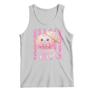 Birthday Girl Cute Glitter Dumpling Tank Top Kawaii Food Squishy Summer Stripes