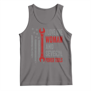 I Love One Woman And Several Power Tools Tank Top Funny Mechanic Handyman Carpenter TS11 Deep Heather Print Your Wear