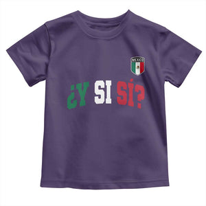 Mexican Y Si Si Football Jersey Style Toddler T Shirt Funny Mexico Roots TS11 Purple Print Your Wear