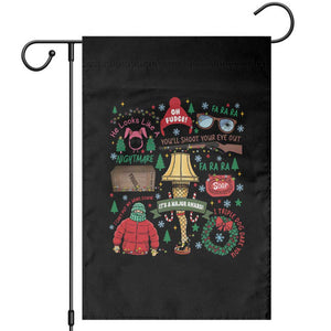 Funny Christmas Movie Garden Flag Oh Fudge Bunny Pajama Italian Leg Lamp TS11 Black Print Your Wear