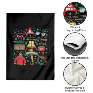 Funny Christmas Movie Garden Flag Oh Fudge Bunny Pajama Italian Leg Lamp TS11 Print Your Wear