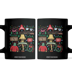 Funny Christmas Movie Coffee Mug Oh Fudge Bunny Pajama Italian Leg Lamp TS11 Black Print Your Wear