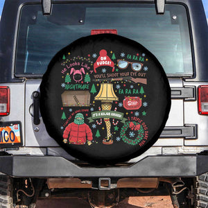 Funny Christmas Movie Spare Tire Cover Oh Fudge Bunny Pajama Italian Leg Lamp TS11 No hole Black Print Your Wear