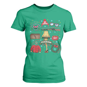 Funny Christmas Movie T Shirt For Women Oh Fudge Bunny Pajama Italian Leg Lamp TS11 Irish Green Print Your Wear