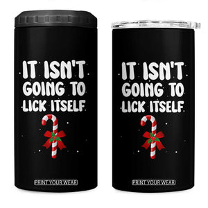 Funny Christmas It Isn't Going To Lick Itself 4 in 1 Can Cooler Tumbler Xmas Adult Humor Couple Matching TS11 One Size: 16 oz Black Print Your Wear