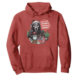 Funny Ghost Christmas Face Hoodie Whats Your Favorite Christmas Movie Spooky Xmas TS11 Red Print Your Wear