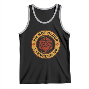 Funny RPG Gamer I Am Not Older I Leveled Up Tank Top Vintage D20 Tabletop TS11 Black Athletic Heather Print Your Wear