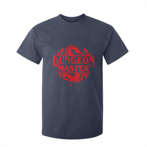 Funny Dungeon Master T Shirt For Kid RPG Gamer D20 Tabletop Red Dragon TS11 Navy Print Your Wear