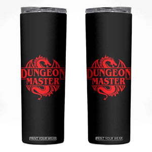 Funny Dungeon Master Skinny Tumbler RPG Gamer D20 Tabletop Red Dragon TS11 Black Print Your Wear