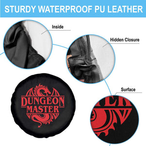 Funny Dungeon Master Spare Tire Cover RPG Gamer D20 Tabletop Red Dragon TS11 Print Your Wear