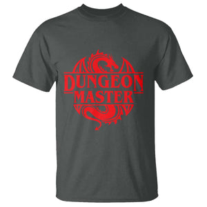 Funny Dungeon Master T Shirt - RPG Gamer D20 Tabletop Red Dragon Humor Tee TS11 Dark Heather Print Your Wear