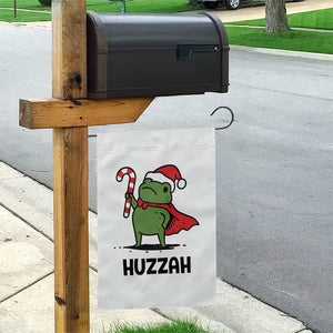 Funny Christmas Huzzah Frog Knight Meme Quote Garden Flag TS11 Print Your Wear