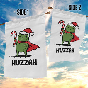 Funny Christmas Huzzah Frog Knight Meme Quote Garden Flag TS11 Print Your Wear