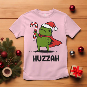 Funny Christmas Huzzah Frog Knight Meme Quote T Shirt TS11 Light Pink Print Your Wear