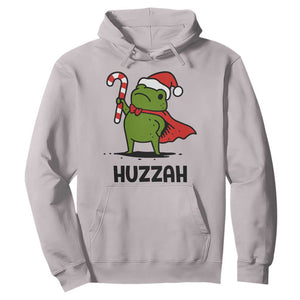 Funny Christmas Huzzah Frog Knight Meme Quote Hoodie TS11 Ice Gray Print Your Wear
