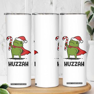 Funny Christmas Huzzah Frog Knight Meme Quote Skinny Tumbler TS11 Print Your Wear