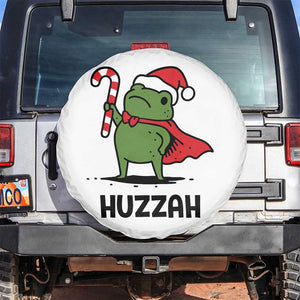 Funny Christmas Huzzah Frog Knight Meme Quote Spare Tire Cover TS11 No hole White Print Your Wear