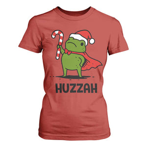 Funny Christmas Huzzah Frog Knight Meme Quote T Shirt For Women TS11 Red Print Your Wear