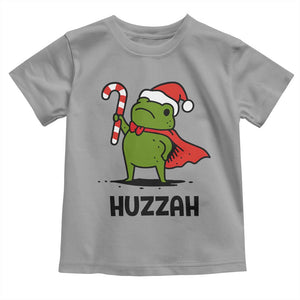 Funny Christmas Huzzah Frog Knight Meme Quote Toddler T Shirt TS11 Sport Gray Print Your Wear
