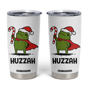 Funny Christmas Huzzah Frog Knight Meme Quote Tumbler Cup TS11 White Print Your Wear