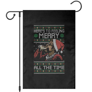 Here To Feeling Merry All The Time Christmas Garden Flag Funny Xmas Comedy Movie TS11 Black Print Your Wear