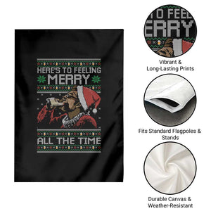 Here To Feeling Merry All The Time Christmas Garden Flag Funny Xmas Comedy Movie TS11 Print Your Wear