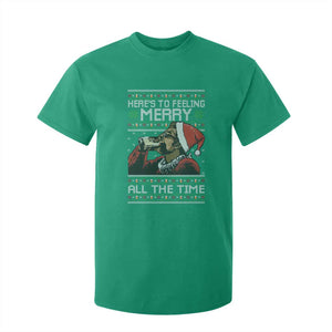 Here To Feeling Merry All The Time Christmas T Shirt For Kid Funny Xmas Comedy Movie TS11 Irish Green Print Your Wear