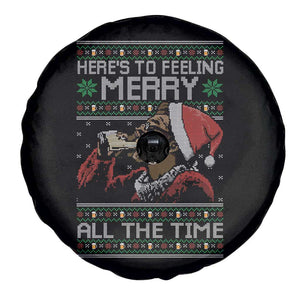 Here To Feeling Merry All The Time Christmas Spare Tire Cover Funny Xmas Comedy Movie TS11 Print Your Wear