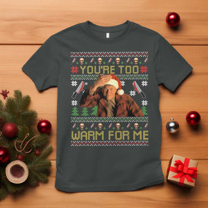 Ed Gein Christmas T Shirt Funny You Are Too Warm For Me Xmas Serial Killer TS11 Dark Heather Print Your Wear