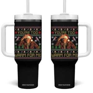 Ed Gein Christmas Tumbler With Handle Funny You Are Too Warm For Me Xmas Serial Killer TS11 One Size: 40 oz Black Print Your Wear