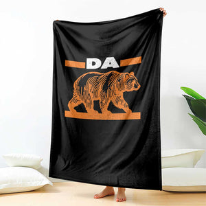 Bear Lover Throw Blanket Funny Wildlife Orange Bear Walking TS11 Print Your Wear