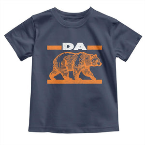 Bear Lover Toddler T Shirt Funny Wildlife Orange Bear Walking TS11 Navy Print Your Wear