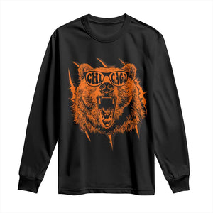 Wildlife Grizzly Bear Chicago Lover Long Sleeve Shirt TS11 Black Print Your Wear