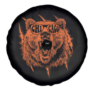 Wildlife Grizzly Bear Chicago Lover Spare Tire Cover TS11 Print Your Wear