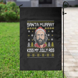 Funny Stranger Murray Christmas Garden Flag Santa Murray Kiss My Jolly Ass TS11 Print Your Wear