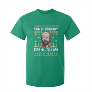 Funny Stranger Murray Christmas T Shirt For Kid Santa Murray Kiss My Jolly Ass TS11 Irish Green Print Your Wear
