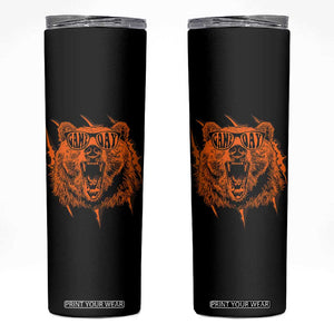 Funny Grizzly Bear Sport Fan Game Day Skinny Tumbler TS11 Black Print Your Wear