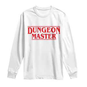 Funny Dungeon Master Long Sleeve Shirt RPG Gamer D20 Tabletop Gaming TS11 White Print Your Wear