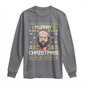 Funny Murray Christmas Long Sleeve Shirt Stranger Xmas Things Holiday Movie TS11 Charcoal Print Your Wear