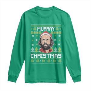 Funny Murray Christmas Long Sleeve Shirt Stranger Xmas Things Holiday Movie TS11 Irish Green Print Your Wear