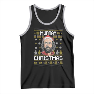 Funny Murray Christmas Tank Top Stranger Xmas Things Holiday Movie TS11 Black Athletic Heather Print Your Wear