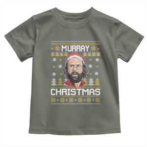 Funny Murray Christmas Toddler T Shirt Stranger Xmas Things Holiday Movie TS11 Military Green Print Your Wear