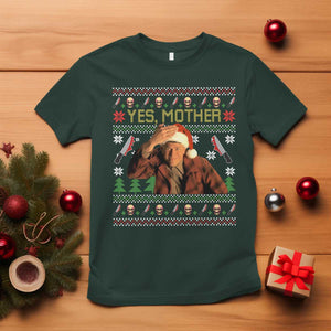 Ed Gein Christmas T Shirt Funny Yes Mother Xmas Serial Killer TS11 Dark Forest Green Print Your Wear