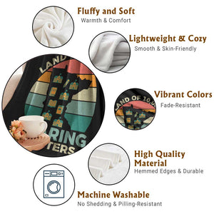 Funny Land Of 10000 Learing Center Throw Blanket Anti Scam Awareness TS11 Print Your Wear