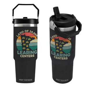 Funny Land Of 10000 Learing Center Flip Straw Tumbler Anti Scam Awareness TS11 One Size: 30 oz Black Print Your Wear