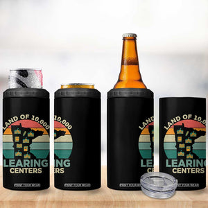 Funny Land Of 10000 Learing Center 4 in 1 Can Cooler Tumbler Anti Scam Awareness TS11 Print Your Wear