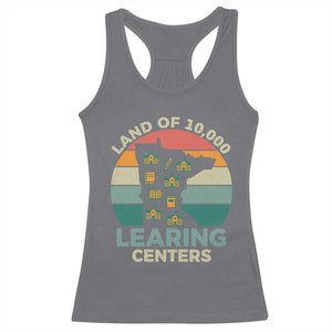 Funny Land Of 10000 Learing Center Racerback Tank Top Anti Scam Awareness TS11 Charcoal Print Your Wear