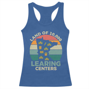 Funny Land Of 10000 Learing Center Racerback Tank Top Anti Scam Awareness TS11 Royal Blue Print Your Wear