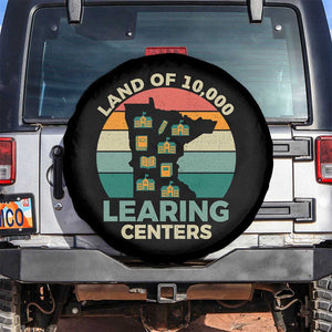 Funny Land Of 10000 Learing Center Spare Tire Cover Anti Scam Awareness TS11 No hole Black Print Your Wear
